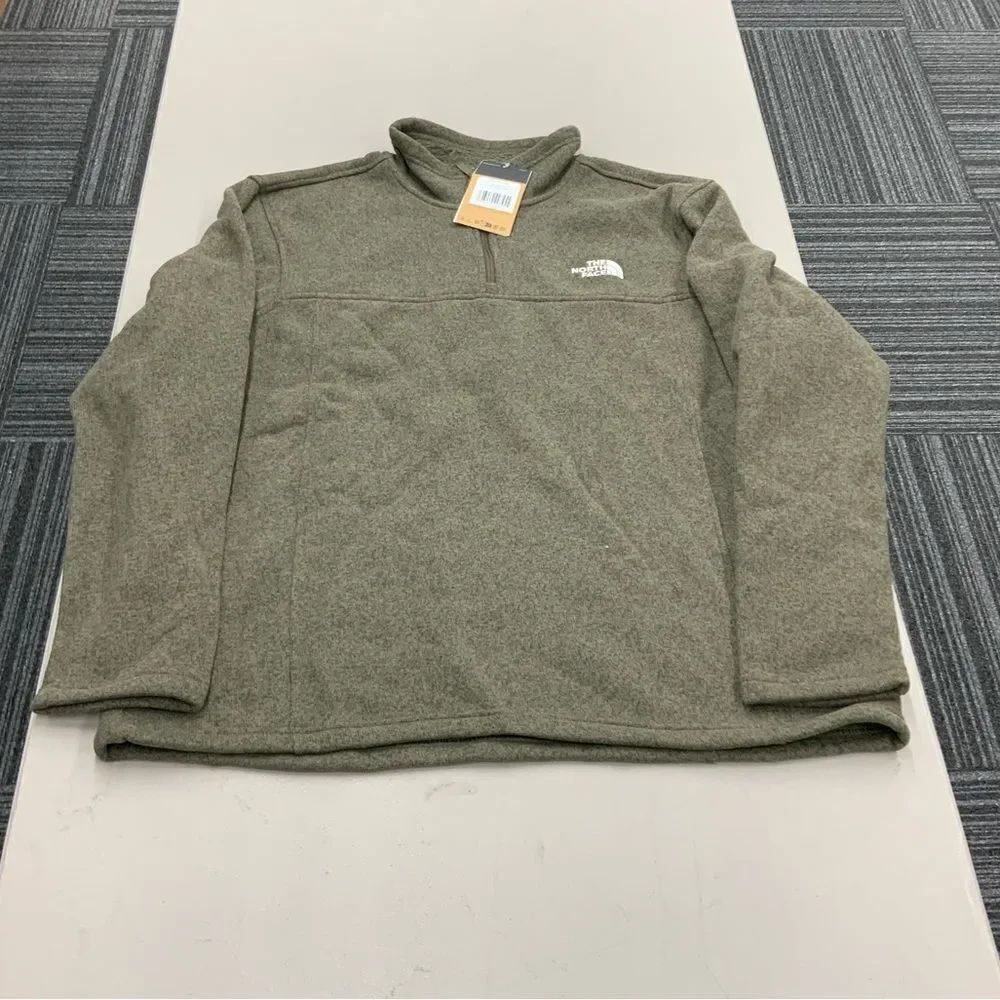 Men’s The North Face Tsillan 1/4 Zip Taupe Green XXL